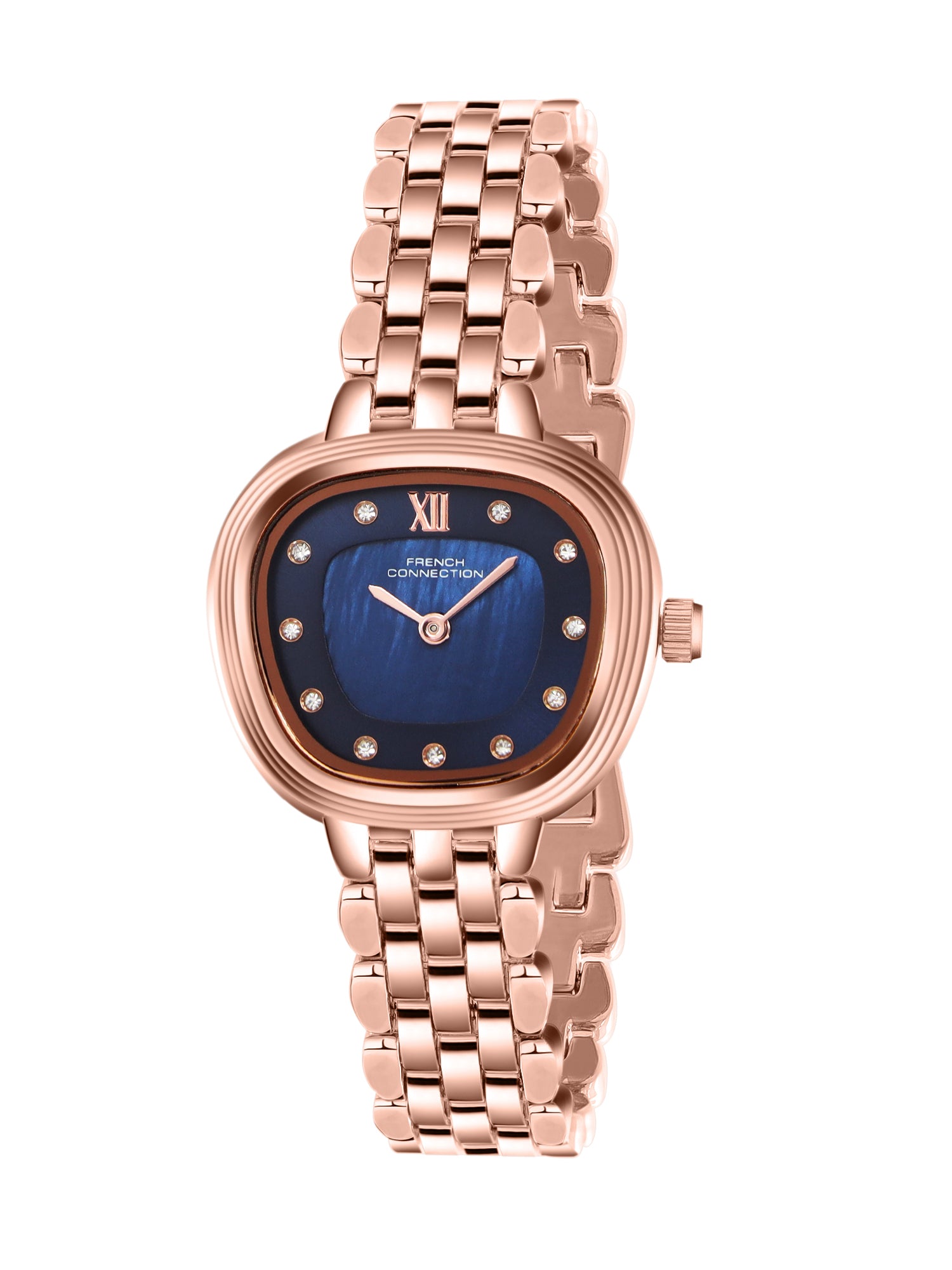 French Connection Éclat Forme | Analog Display | Blue Mother of Pearl  Dial | Stainless Steel Strap | Watch for Women - FCN0219URGM