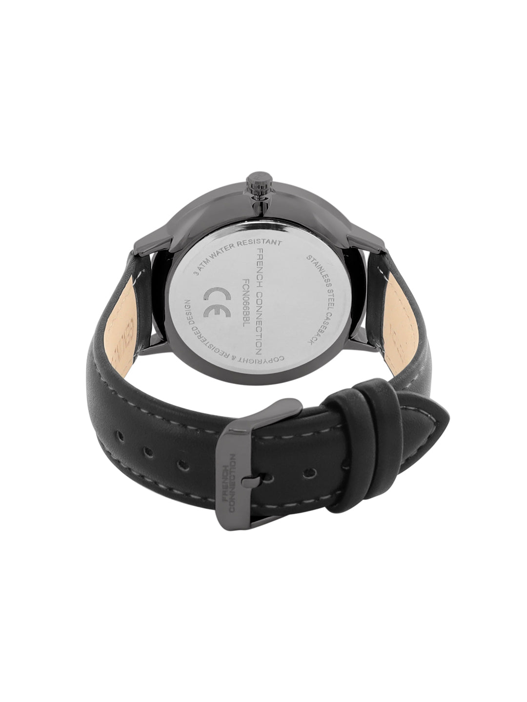 French connection Opus Black Round Dial Mens Mult Function Watch FCN066BBL