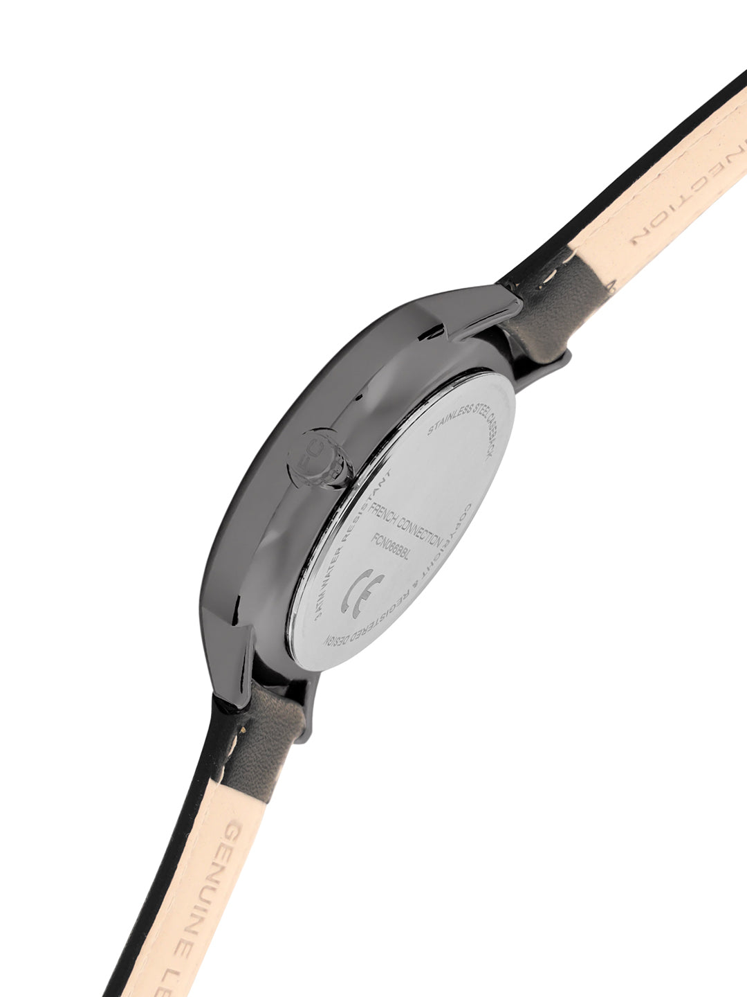 French connection Opus Black Round Dial Mens Mult Function Watch FCN066BBL
