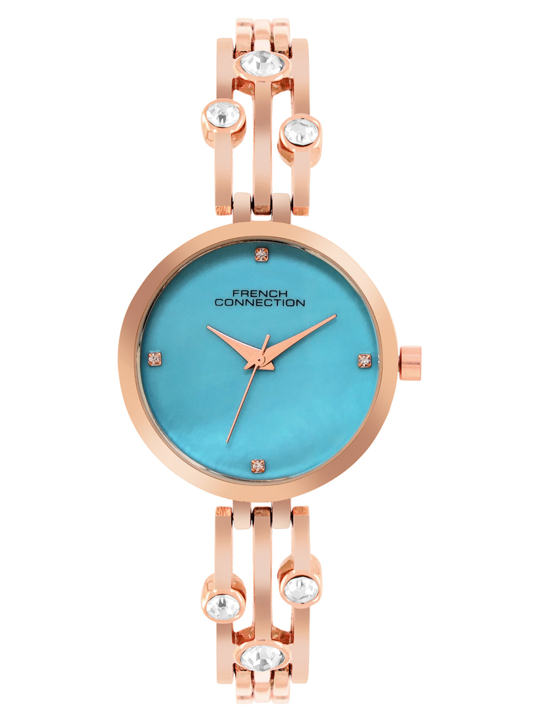 French connection Teal Blue Round Dial Womens Watch FCN073GM Analog Watch - For Women FCN073GM