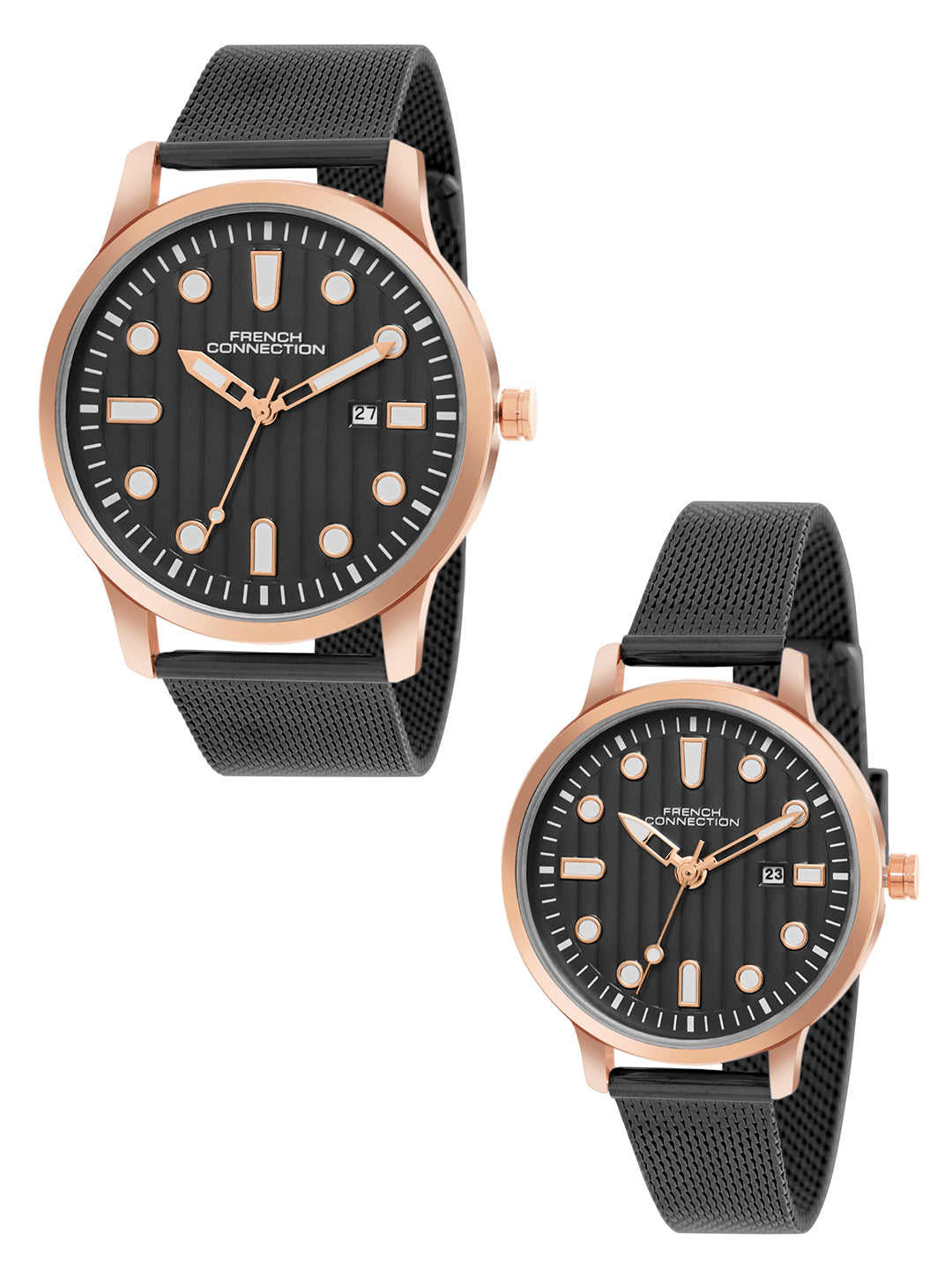 French Connection Analog Black Dial Unisex's Watch-FCN080BM