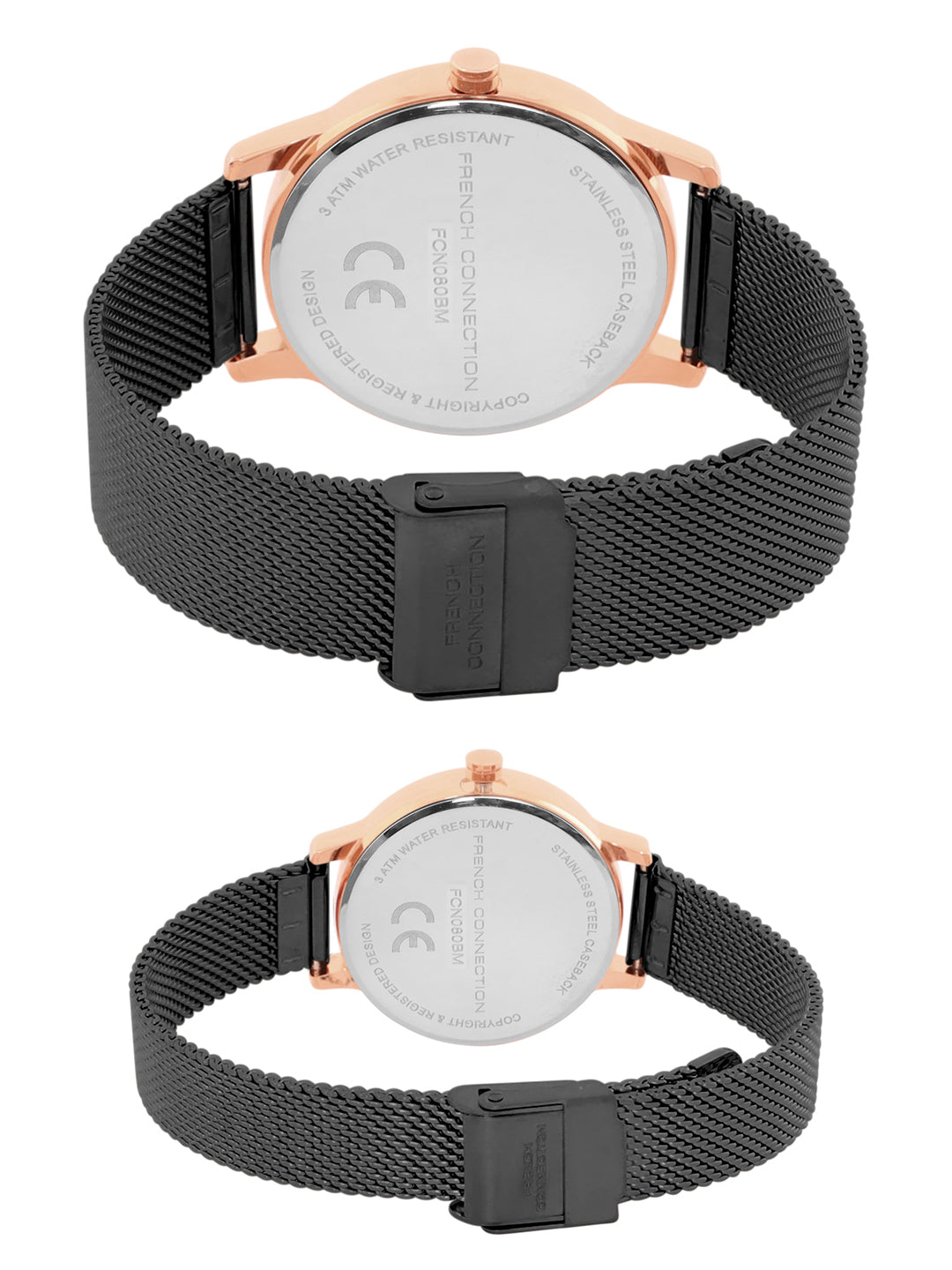 French Connection Analog Black Dial Unisex's Watch-FCN080BM
