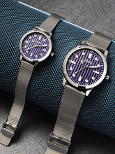 French Connection Blue Round Dial Pair Analogue Watch FCN080USM