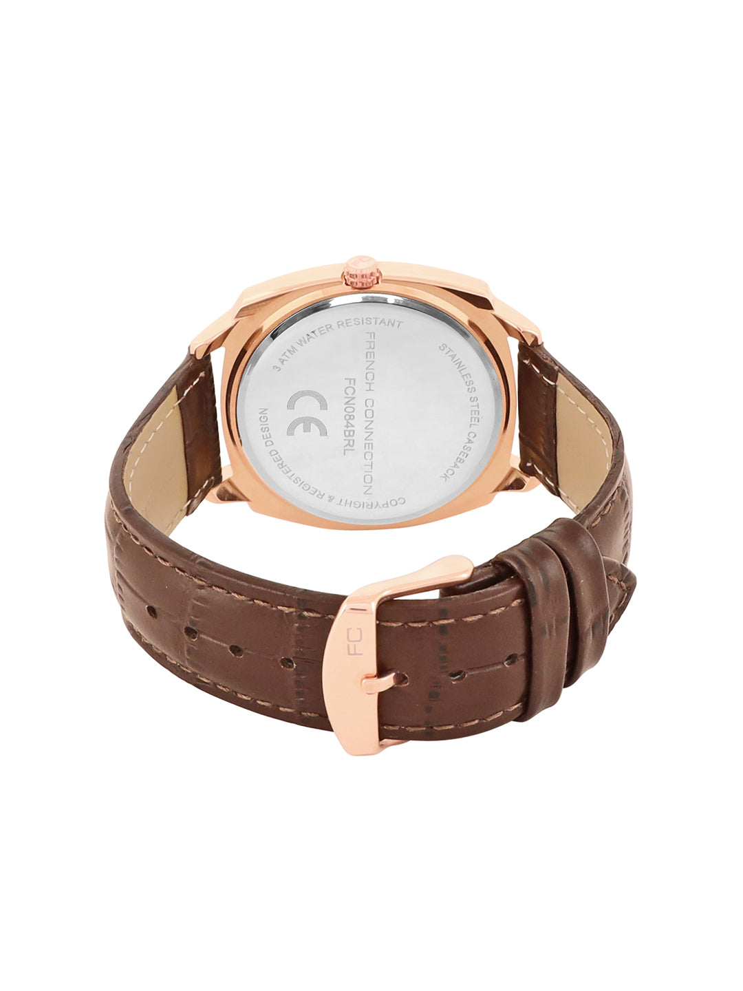 French connection Solistice Brown Dial Mens Analogue Watch FCN084BRL
