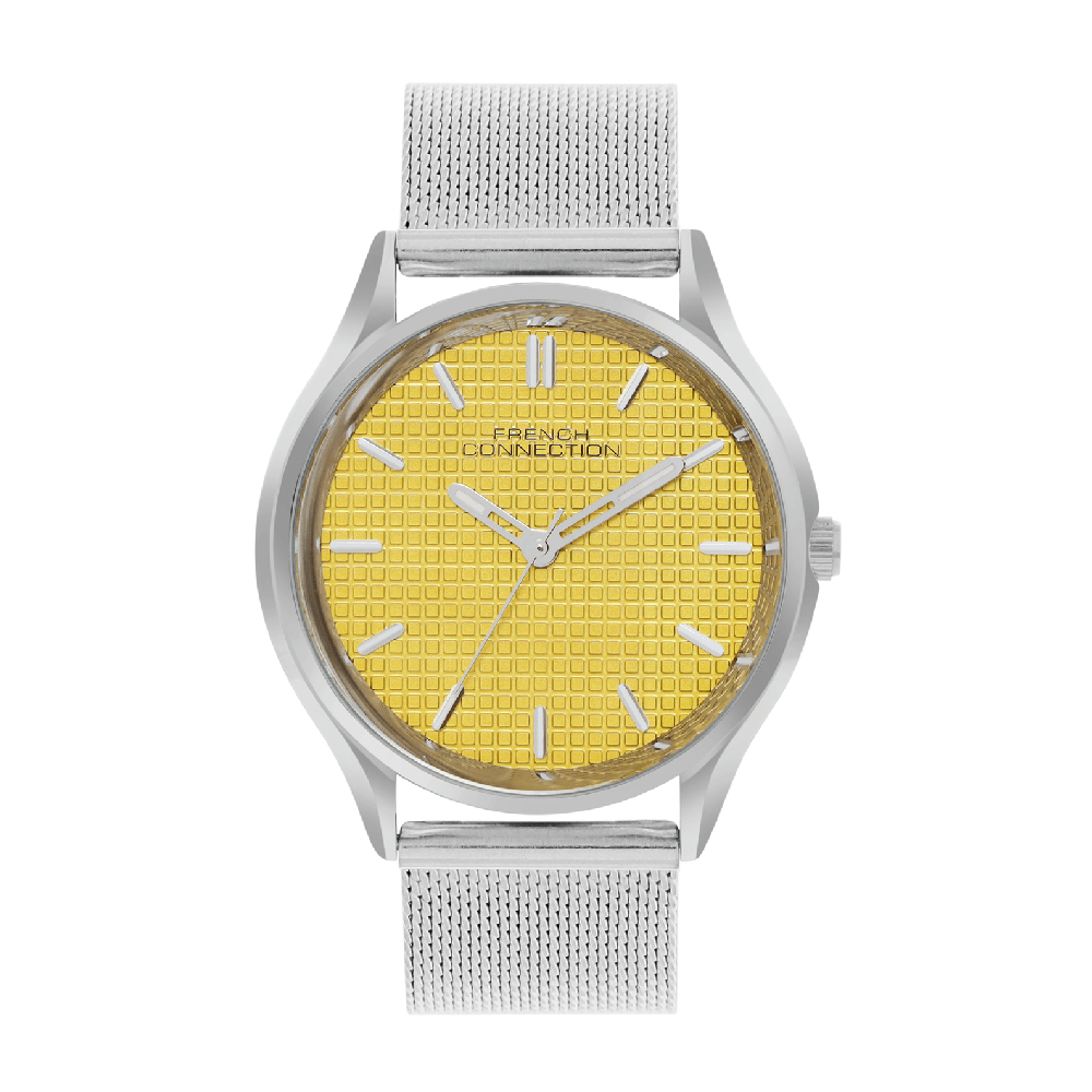 French Connection Analogue Mustard Dial Men's Watch - FCN088SM