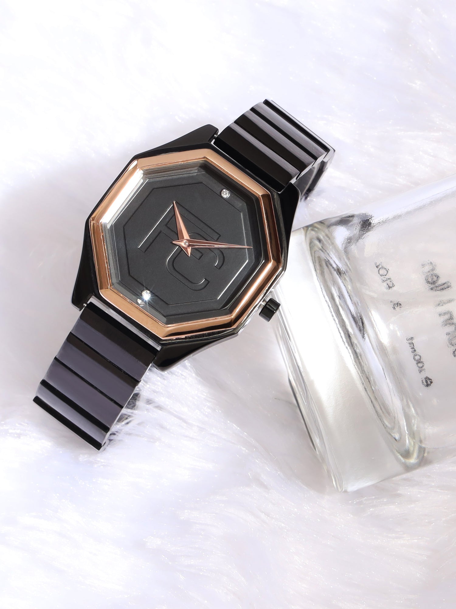 French Connection Analogue Black Dial Women's Watch -FCN090BM