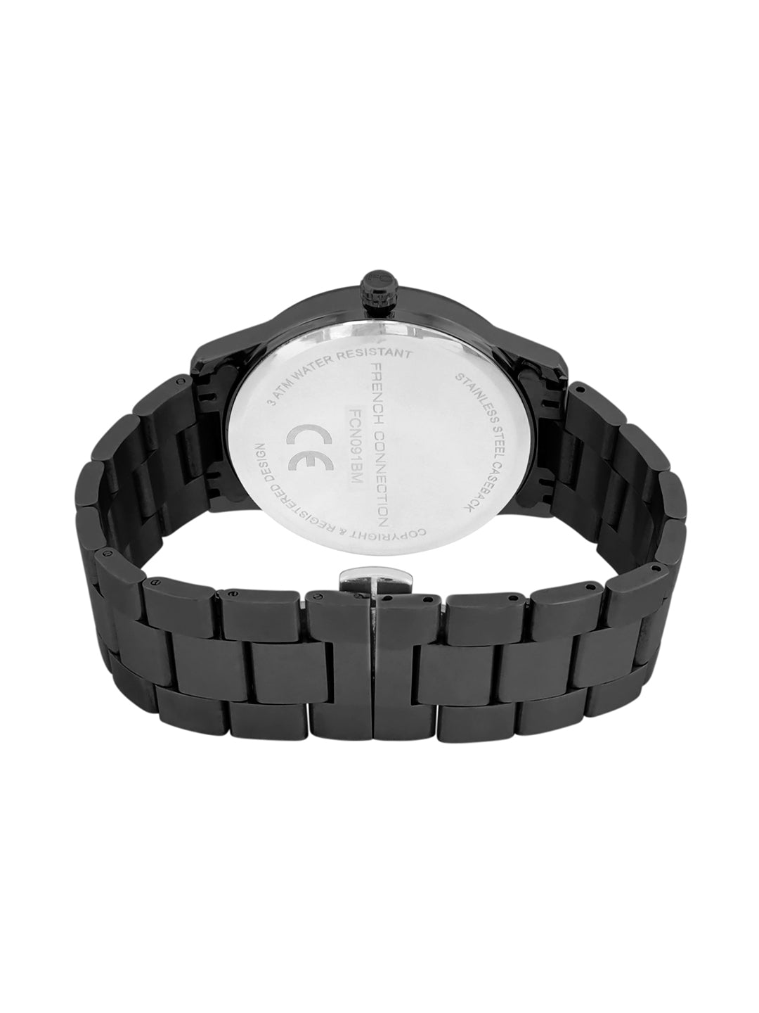 French Connection Analogue Black Dial Men's Watch -FCN091BM