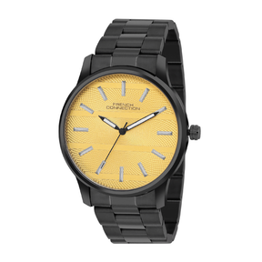 French Connection Analogue Mustard Dial Men's Watch - FCN091YBM