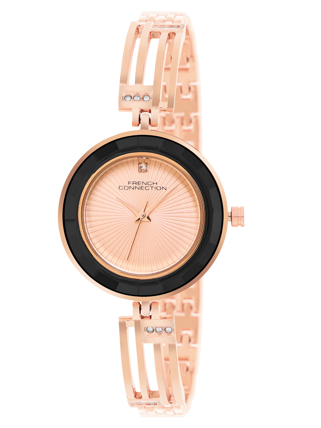 French Connection Analogue Rose Gold Dial Men's Watch -FCN094RGM