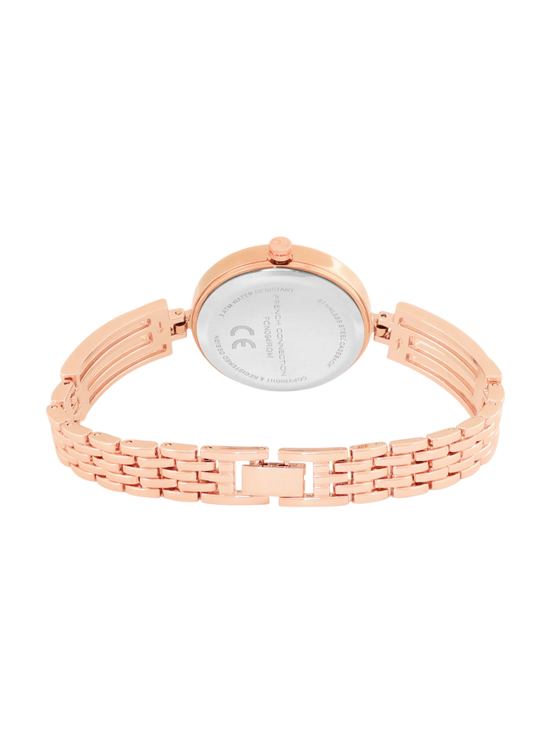 French Connection Analogue Rose Gold Dial Men's Watch -FCN094RGM