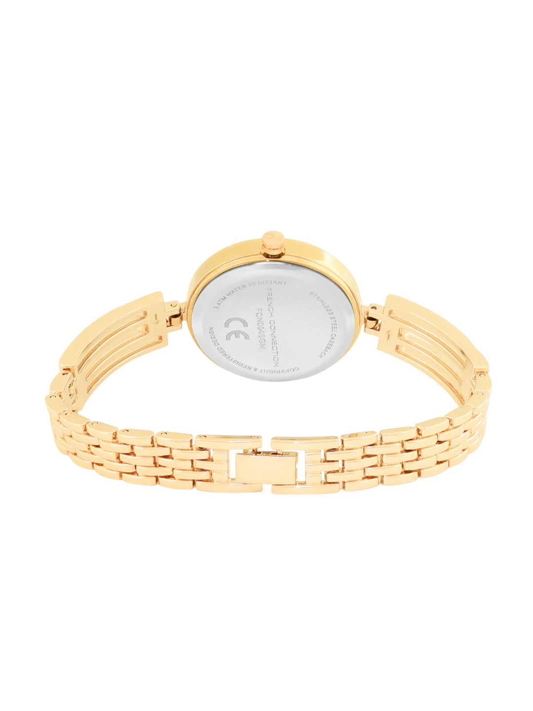 French Connection Analogue Silver Dial Women's Watch -FCN094SGM