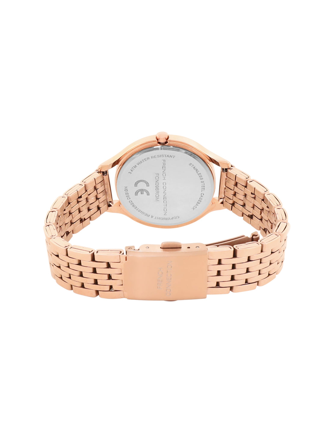 French Connection Analogue Plum Dial Women's Watch -FCN096RGM