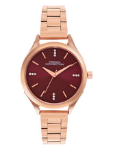 French Connection Analogue Plum Dial Women's Watch -FCN099RGM