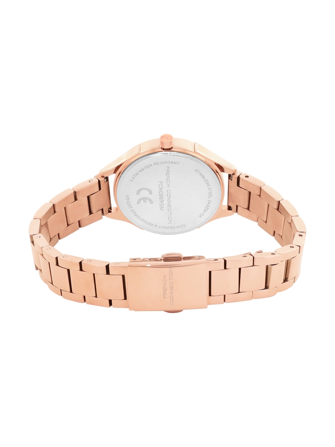 French Connection Analogue Plum Dial Women's Watch -FCN099RGM