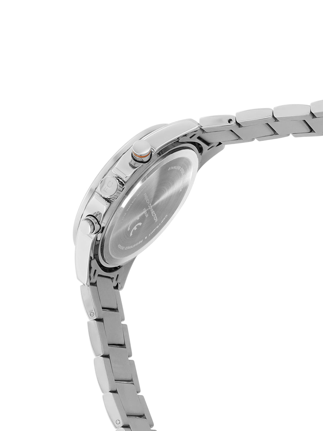 French Connection Blue Round Dial With Blue Stainless Steel Strap Chronograph Watch - For Mens FCO3UM