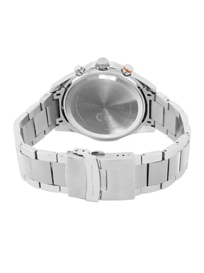 French Connection Blue Round Dial With Stainless Steel  Strap Chronograph Watch - For Mens FCO3USM