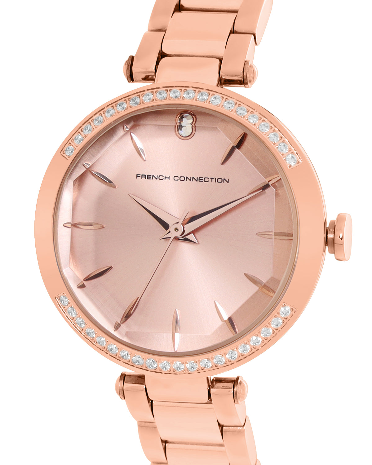 French Connection Spring-Summer 2021 Analog Rose Gold Dial Women's Watch-FCP22RGM