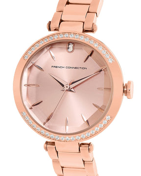 French Connection Spring-Summer 2021 Analog Rose Gold Dial Women's Watch-FCP22RGM