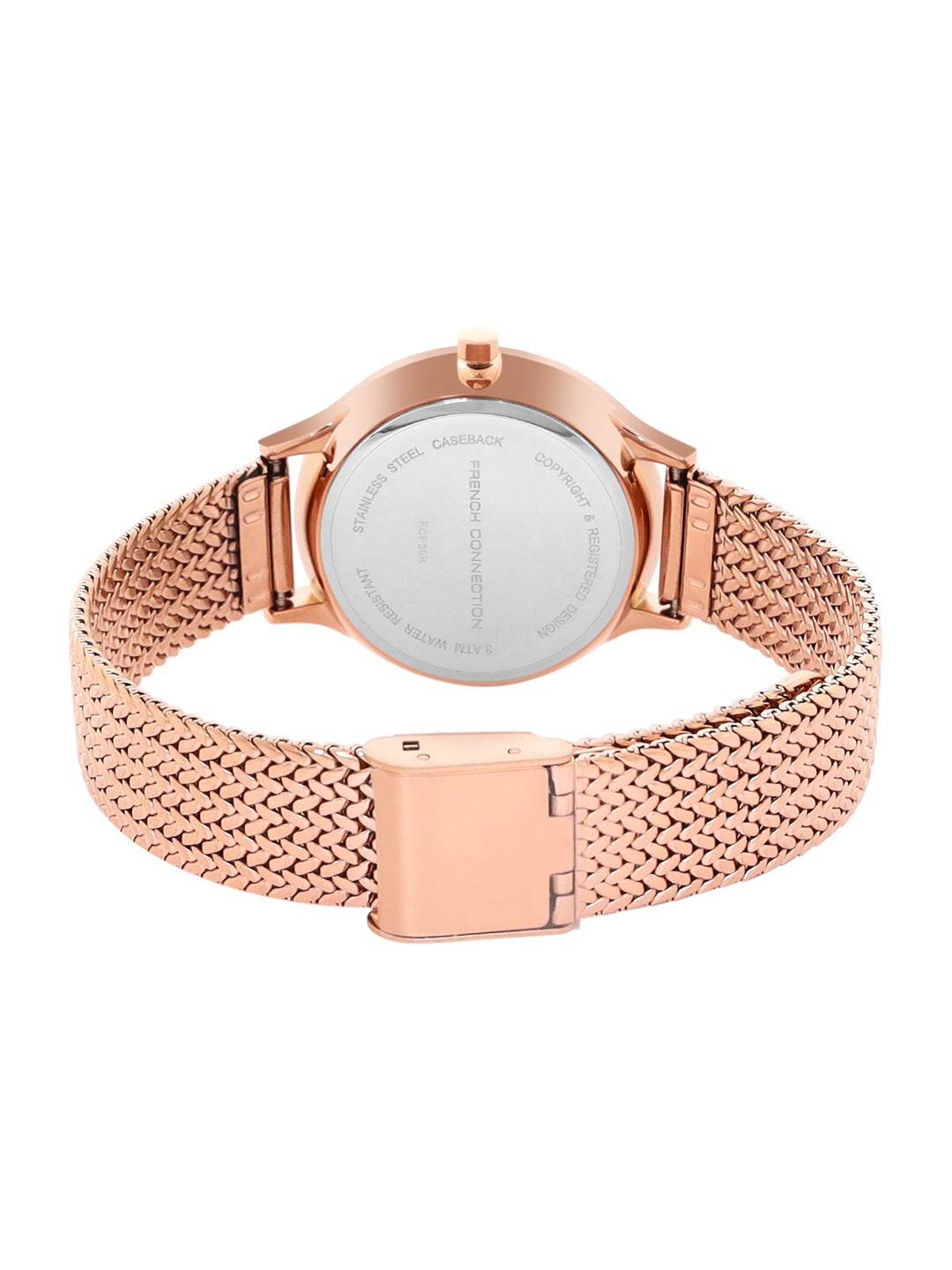 French Connection FCP30R Emalie Silver Dial Womens Analog Watch