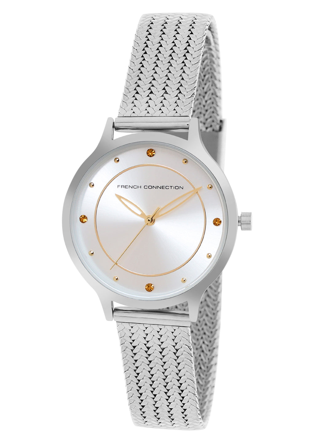 French Connection FCP30S Emalie Silver Dial Womens Analog Watch