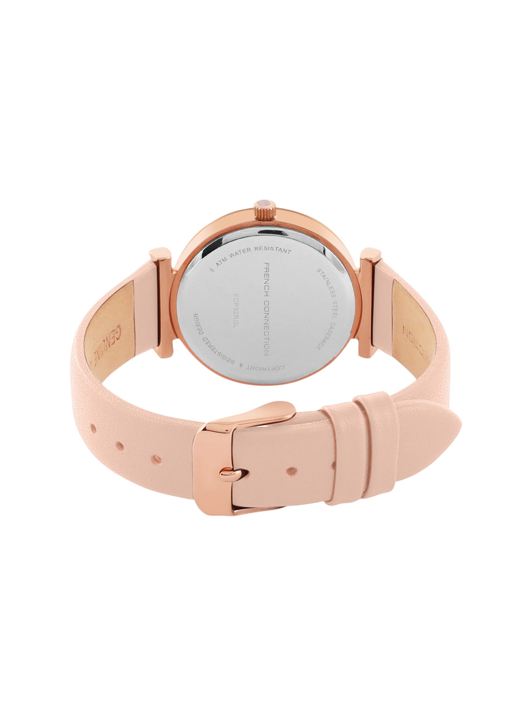 French Connection Peach Dial Women's Analog Watch-FCP32RGL