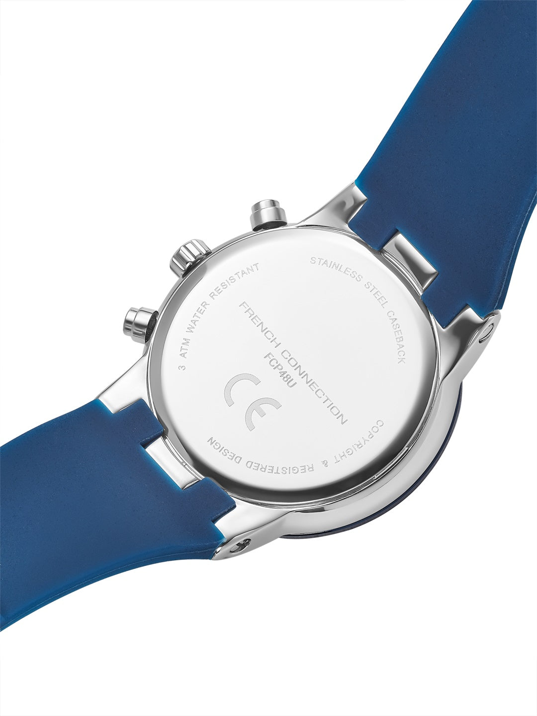 French Connection Imperio | Quartz Chronograph | Blue Dial | Blue Silicone Strap | Watch for Men - FCP48U