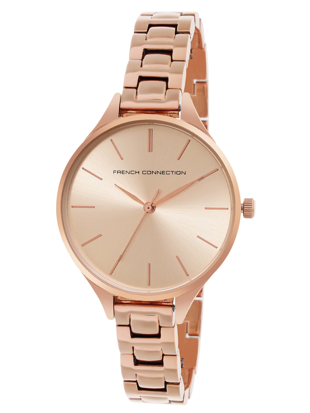 French Connection Analog Rose Gold Dial Women's Watch-FCS003C