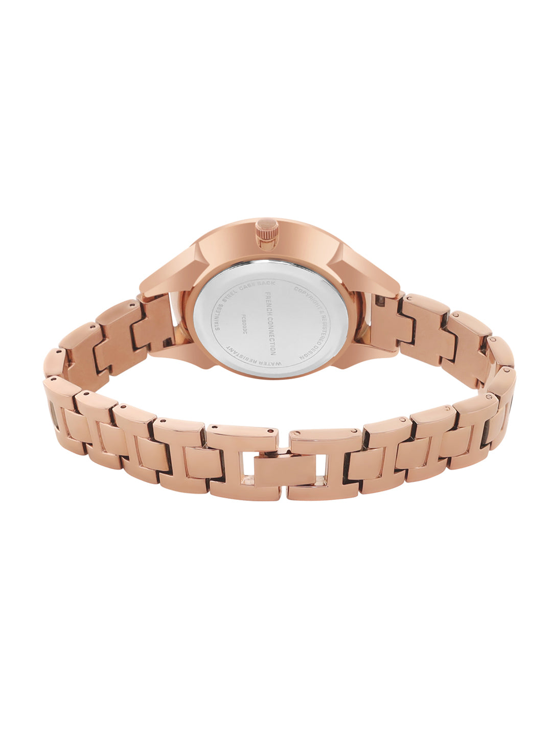 French Connection Analog Rose Gold Dial Women's Watch-FCS003C