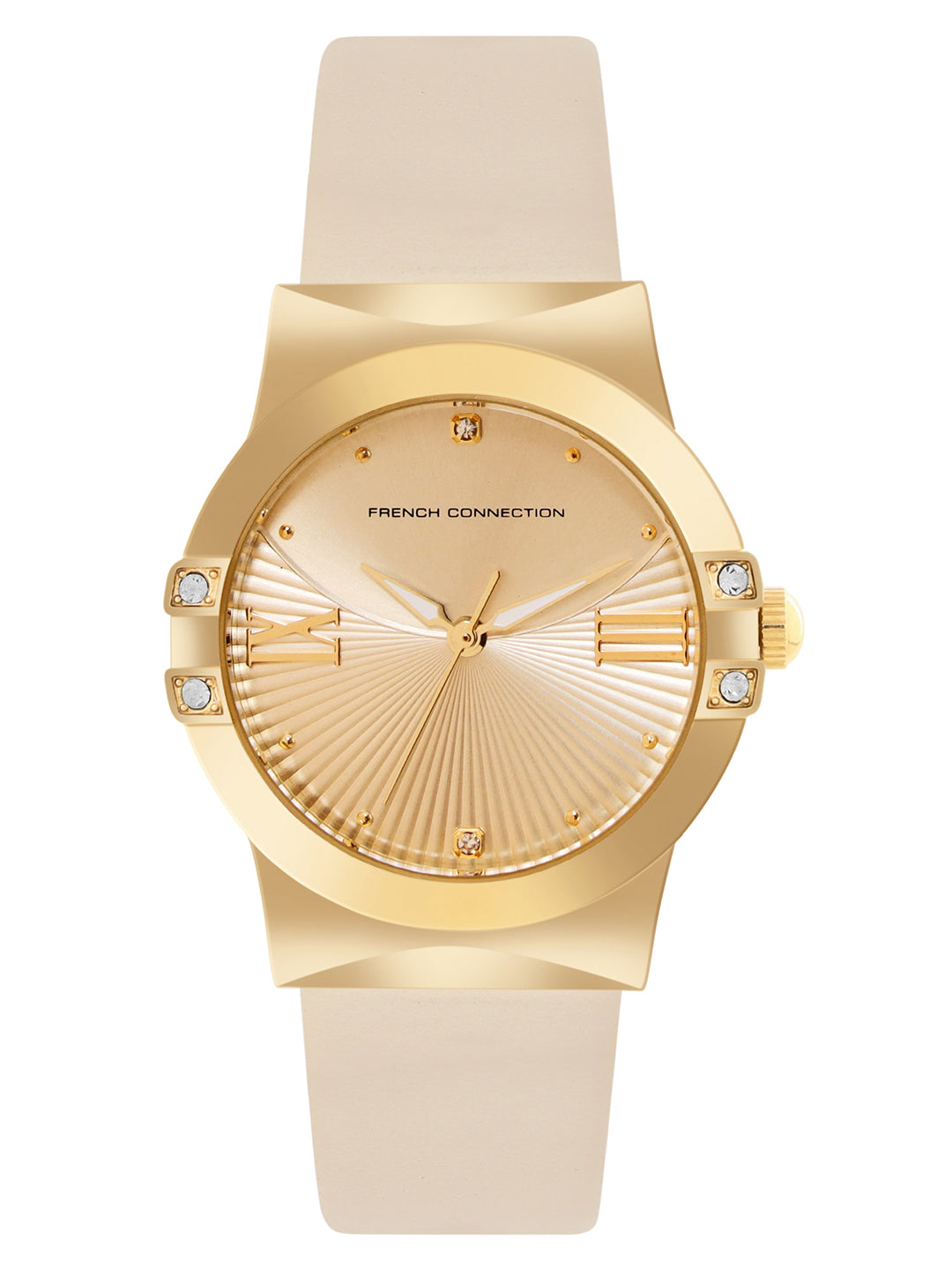 French Connection Gold Dial  Analog Watch for Women's - FCU1BL