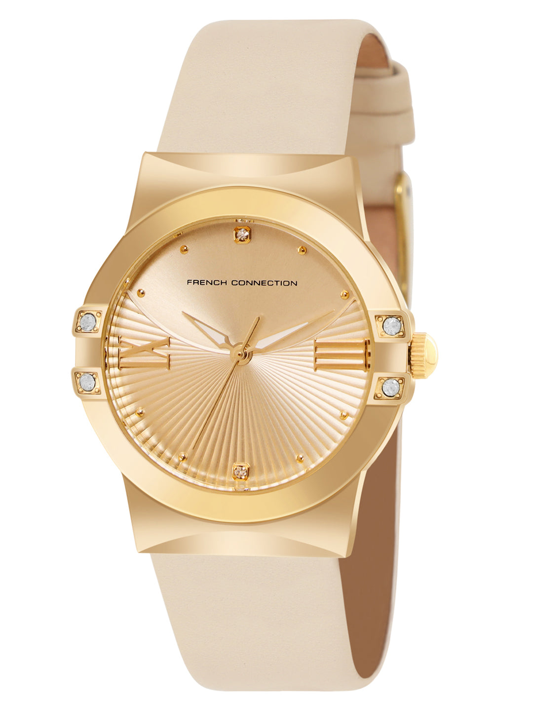 French Connection Gold Dial  Analog Watch for Women's - FCU1BL