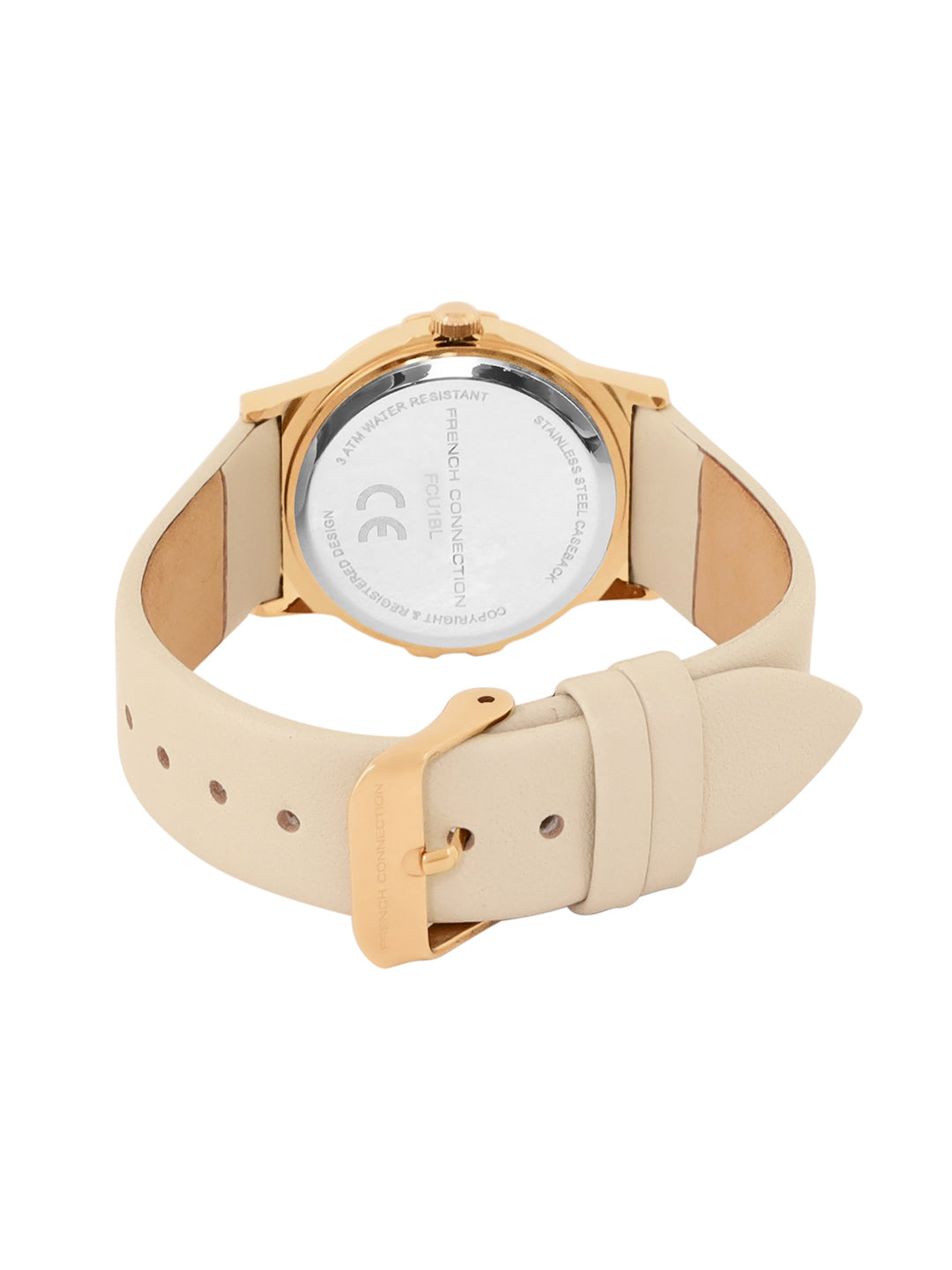 French Connection Gold Dial  Analog Watch for Women's - FCU1BL