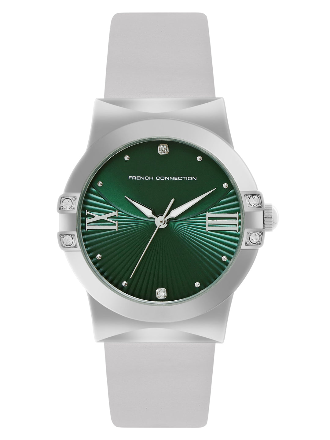 French Connection Green Dial with Gray Strap Womens Analog Watch | FCU1NSM