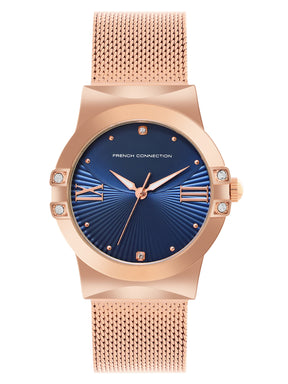 French Connection Blue Dial  Analog Watch for Women's - FCU1RGM