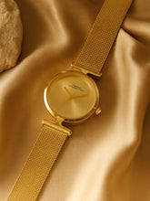 French Connection Sunray Champagne Round Dial With  Gold Stainless Steel  Strap Watch - For Womens FCU7GM