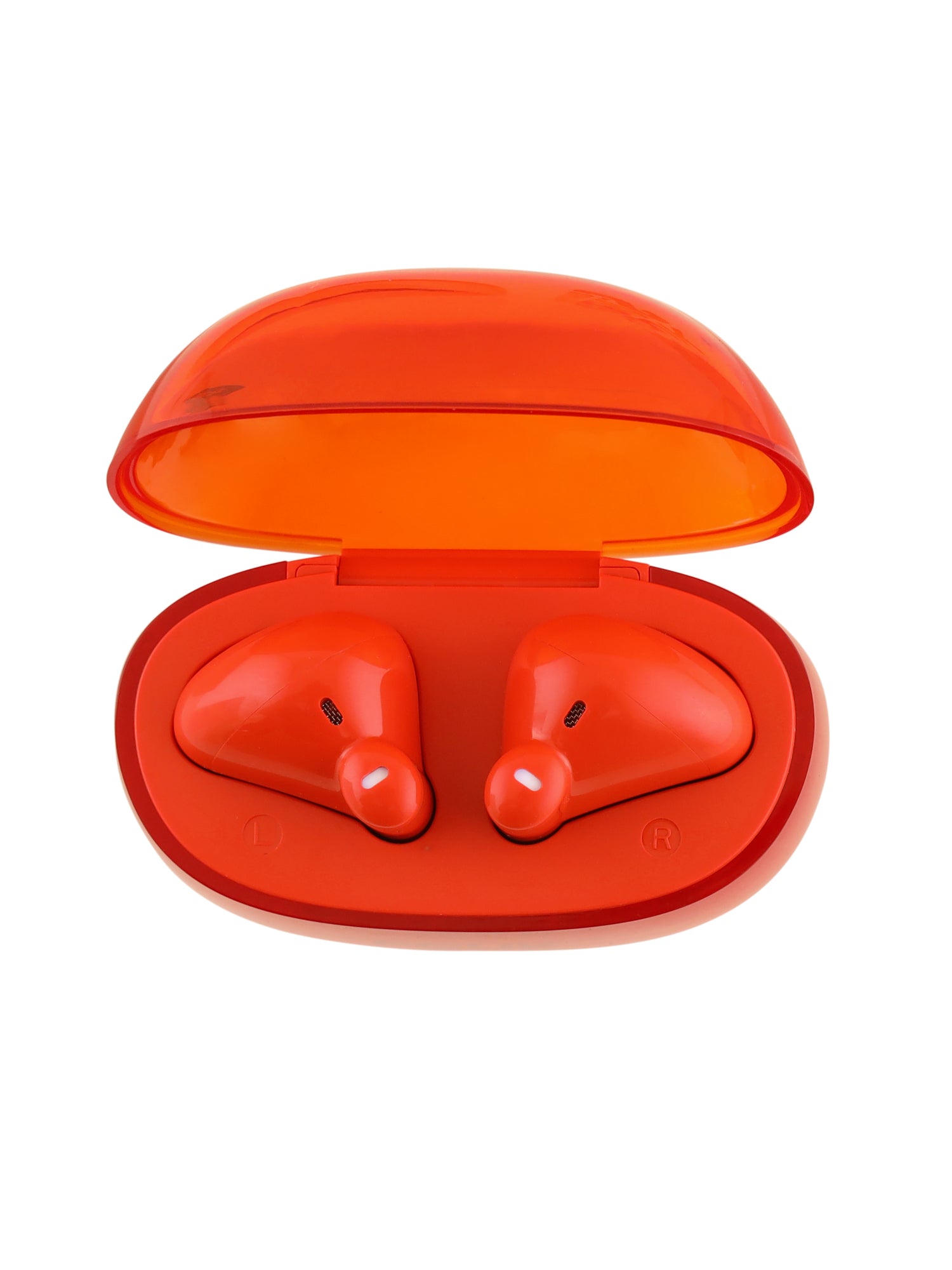 FCUK Kicks True Wireless Earbuds, Multi Device Connectivity, Type C Charging, Ai-Enc for Call Clarity, Orange - Bluetooth Earbud TWS T01C - in Ear