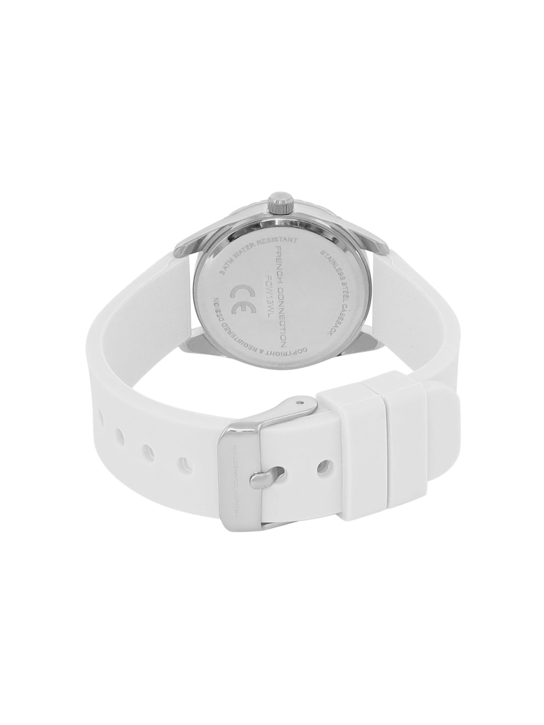 French Connection White Dial  Analog Giftset for Women's - FCW13WL