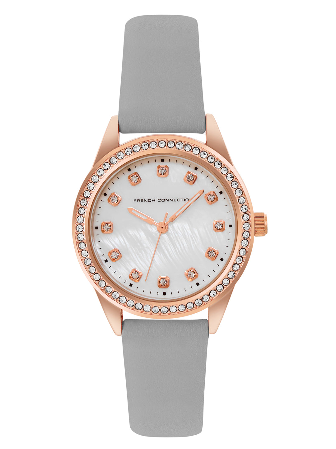 French Connection White Dial  Analog Giftset for Women's - FCW15GRL
