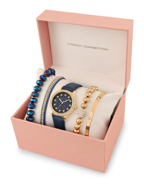 French Connection Blue Dial  Analog Giftset for Women's - FCW15UL