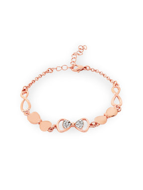 French Connection Simple Rosegold Rectangle Dial With Rose Alloy Strap Watch - For Ladies Gift Set FCW18RGM