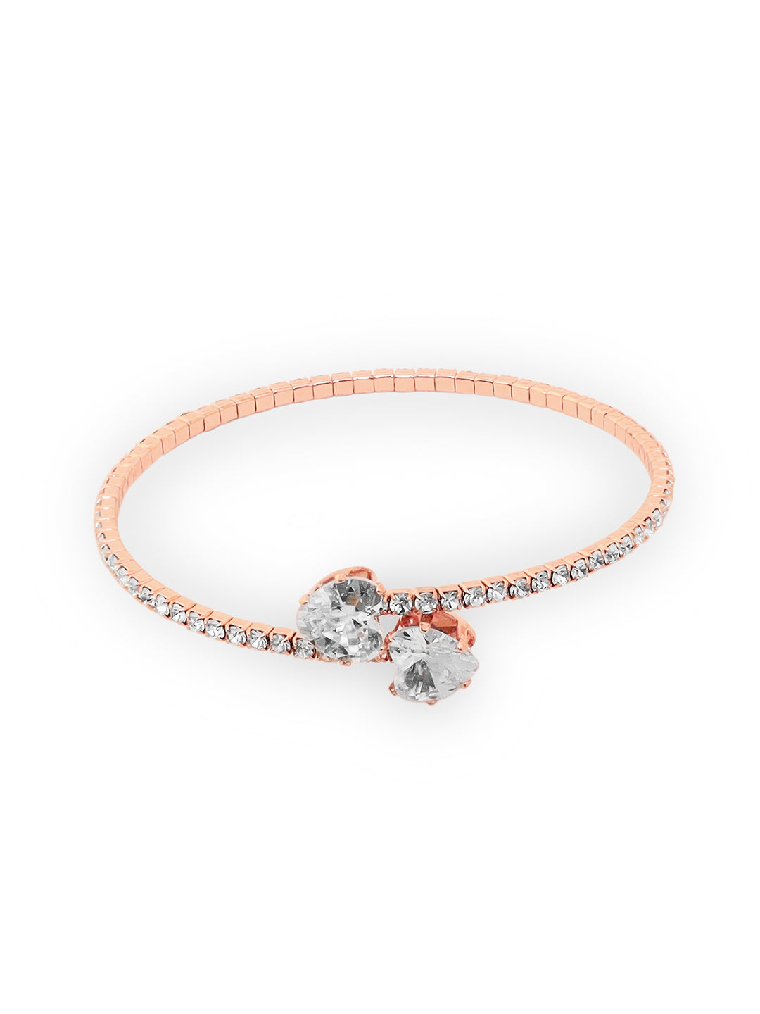French Connection Sunray Rosegold Round Dial With Rose Alloy Strap Watch - For Ladies Gift Set FCW19RGM-R