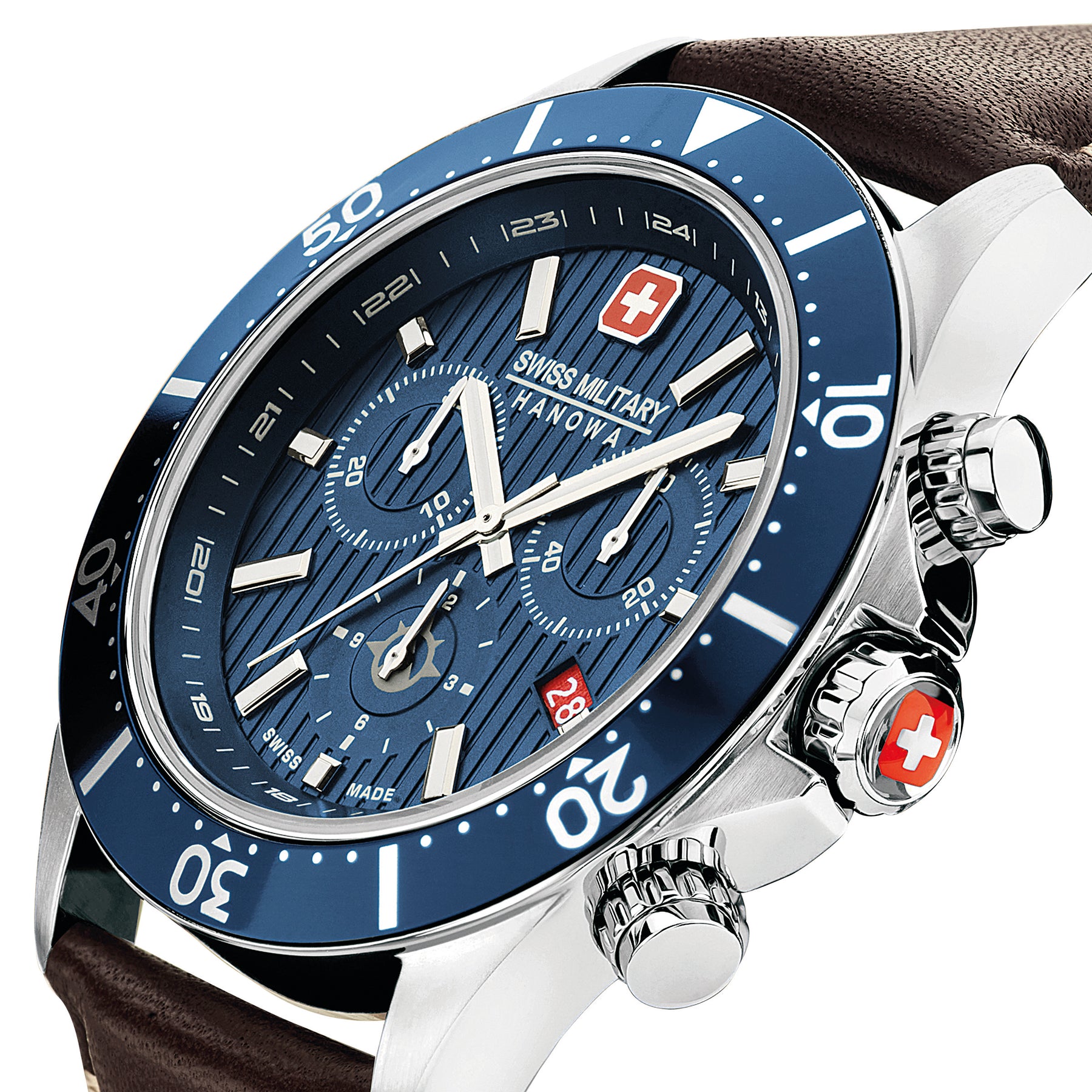 Swiss Military Hanowa SMWGC2100706 - Flagship X Chrono Swiss Made Blue Watch For Men