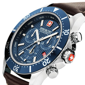 Swiss Military Hanowa SMWGC2100706 - Flagship X Chrono Swiss Made Blue Watch For Men