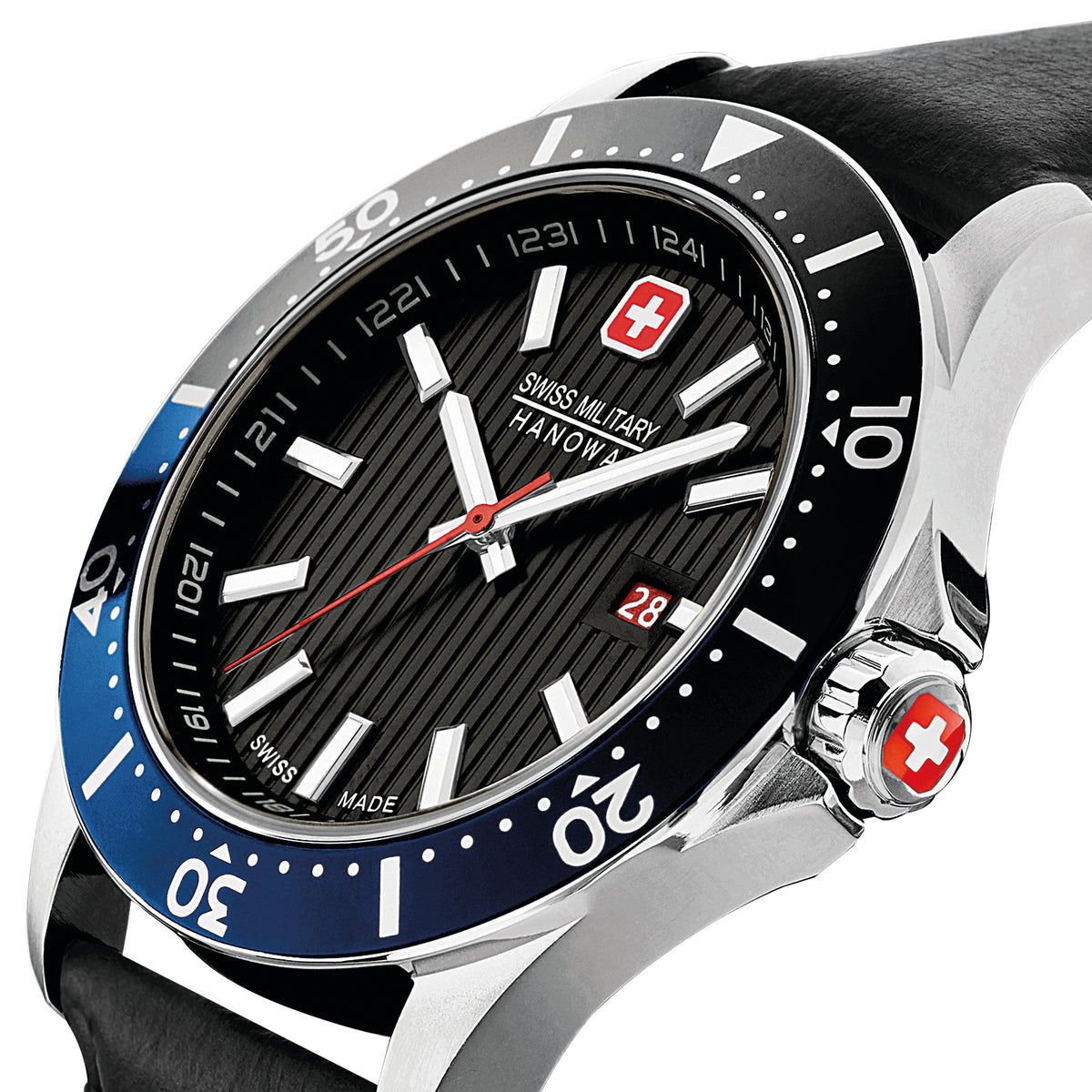 Swiss Military Hanowa Flagship X Black Dial Watch for Men - SMWGB2100606