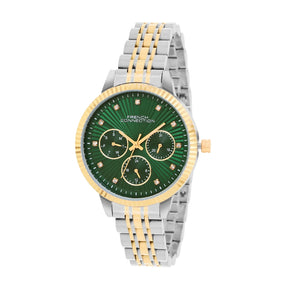 French Connection Analog Green Dial Women's Stainless Steel Watch-Fcn072Tm
