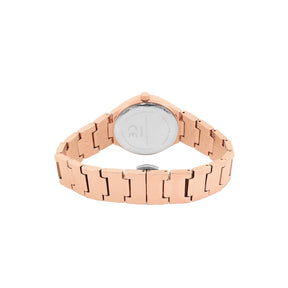 French connection Gift Set Rose Gold Jewellery and Rose Gold Dial Analog Watch - For Women FCB6RGM
