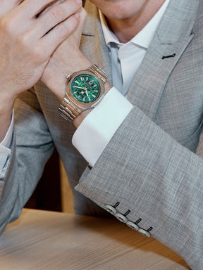 Guy Laroche Charlie 3 Hands Round Dial Green SWISS MADE Watch for Men - GLWGG0000316