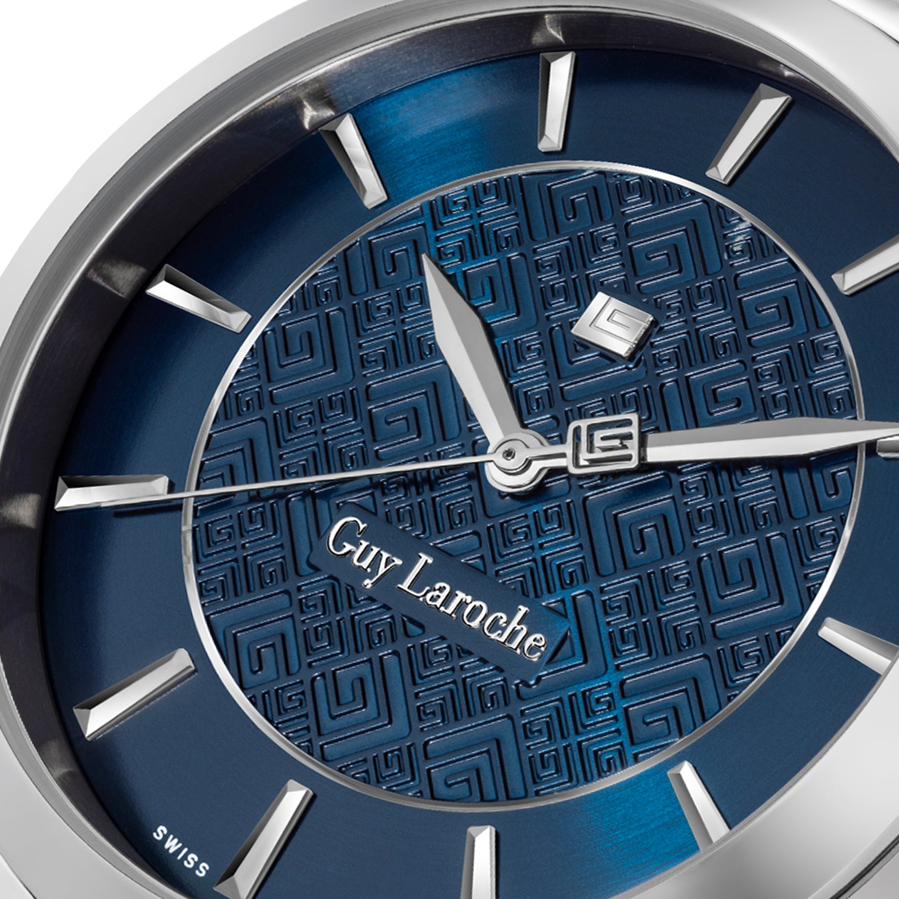 Guy Laroche Maxime 3 Hands Round Dial Blue Watch for Men - GLWGG0001209