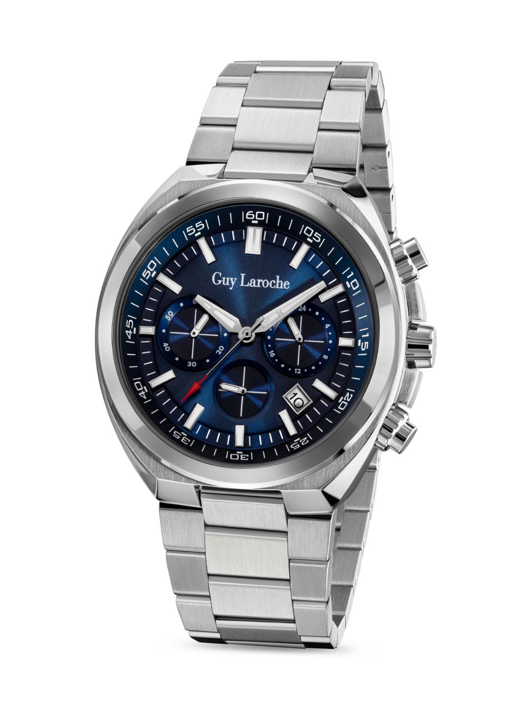 Guy Laroche BAPTISTE Blue Sunray Round Dial | Chronograph Watch For Men's | GLWGG0002301