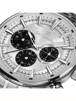 Guy Laroche RICHARD Silver White Round Dial | Chronograph Watch For Men's | GLWGG0003701