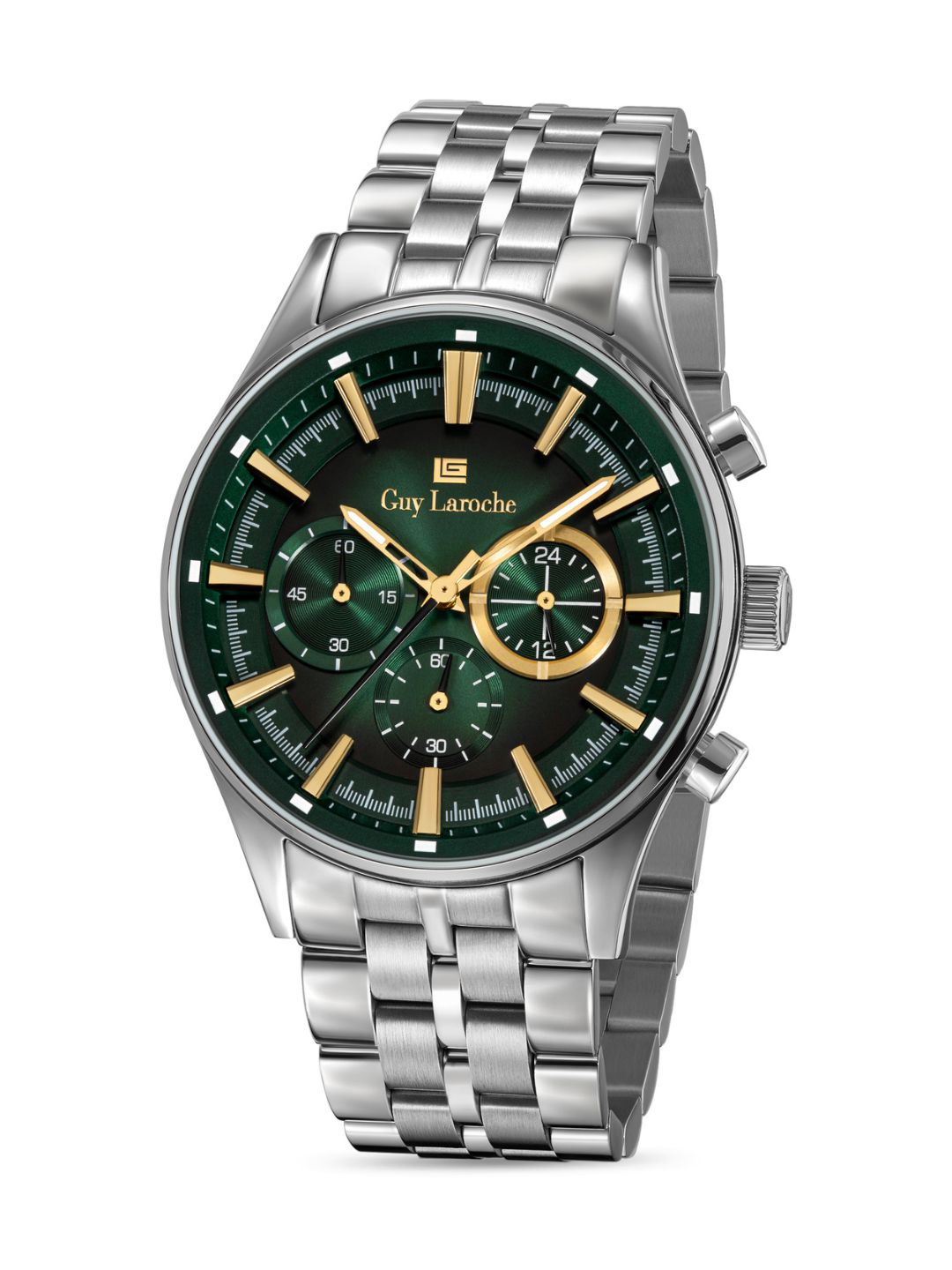 Guy Laroche RICHARD Green Round Dial | Chronograph Watch For Men's | GLWGG0003703